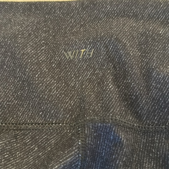 Peloton High-Waist Leggings Large Gray Colorblock Logo Activewear - Picture 3 of 4